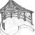 The initial sketch of this gazebo, clearly showing the organic forms.<br />